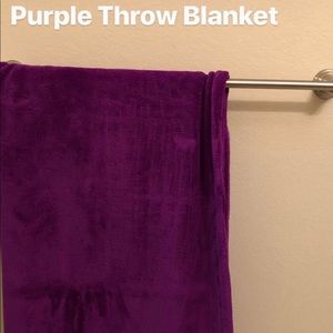 Purple throw blanket